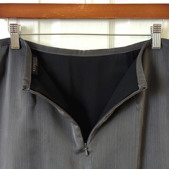 Express 90's Vintage Vine Embroidered & Beaded Straight Knee Length Skirt 9/10 - Picture 8 of 11